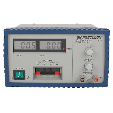 B&K Precision 1670A DC Power Supply, Triple Output, 0 to 30V DC