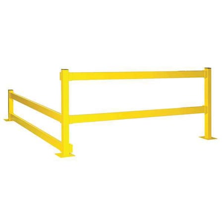 Bluff Manufacturing MPBP42D-YEL Inline Post, 11 ga. Steel, Double, Yellow