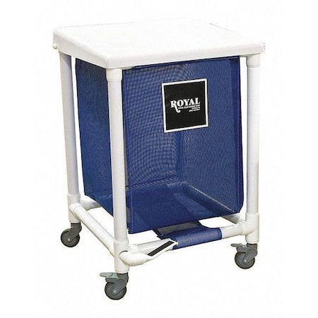 Royal Basket Trucks G35-BBX-H1F-3ULN Free Standing Hamper, Blue