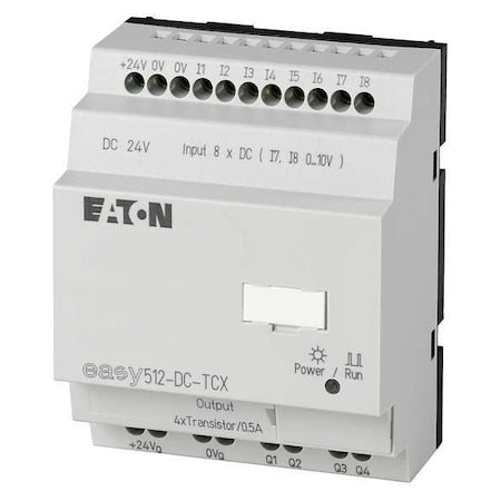 Eaton EASY-E4-DC-12TCX1 Control Relay, 12 Inputs, 4 Outputs
