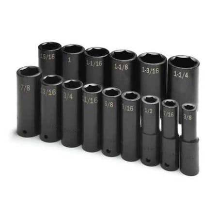 SK Professional Tools 4045 Impact Socket Set, 1/2