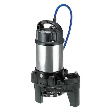 Tsurumi 50TM2.4S-63 (115V) Sewage Ejector Pump, 32 ft, 14.25 in H, 120V AC
