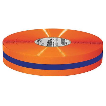 Mighty Line 2ROBCTR Industrial Safety Floor Marking Tape Vinyl Orange/Blue, 2
