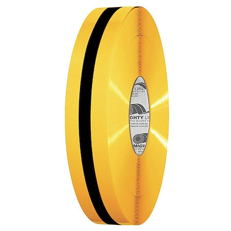 Mighty Line 2RYBLKCTR Industrial Safety Floor Marking Tape Vinyl Yellow/Black, 2