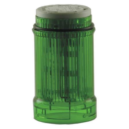 Eaton SL4-FL24-G Tower Light Module, 24V AC, 24V DC, Green, 43 mm Dia., 2 1/4 in Height, LED, SL4 Series