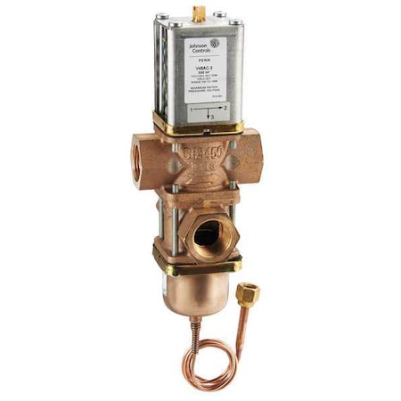 Johnson Controls V48AC-2C Water Regulating Valve, 2 Way, NPT, 3/4 in.