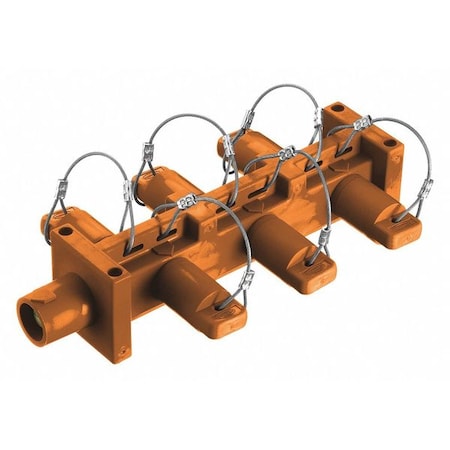 Hubbell Wiring Device-Kellems HBL7DBO Distribution Block, 600V AC/250V DC, Org