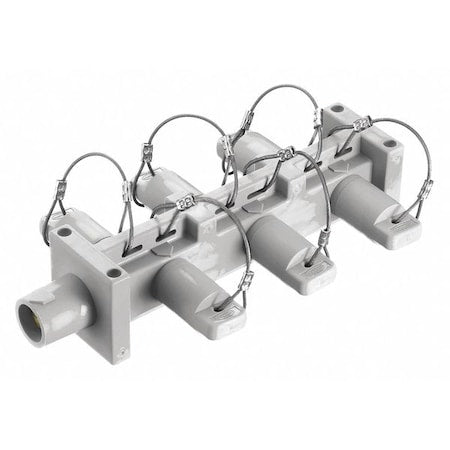 Hubbell Wiring Device-Kellems HBL7DBW Distribution Block, 600V AC/250V DC, Taper