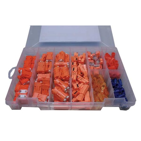Ideal 30-2255 Twist-On Wire Connector, 12 AWG Max, 2 Port, Orange, Nylon Insulation, 600 V
