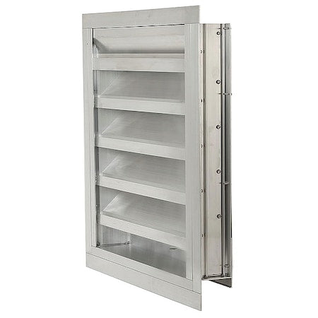DAYTON 20UA22 Louver Damper, Adjustable, 24H x 24W
