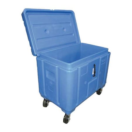 Snyder Industries PB11DXX ASM Insulated Bin 11 cu ft Volume Cap., 39-7/16 L, 27 1/2 in W, 39 1/2 in H, Plastic, Blue