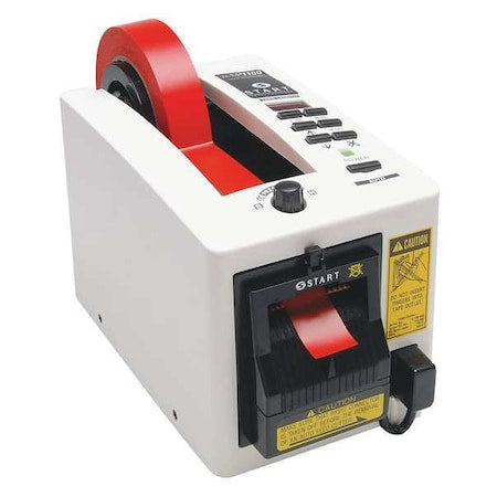 Start International ZCM1100-NS Tape Dispensing Machine, 2 in Max. Tape Width, 3 in Tape Core Dia., Heavy-Duty Plastic, Steel