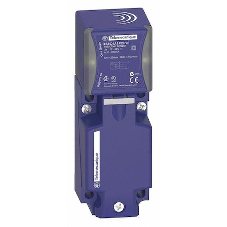 Telemecanique Sensors XS9C4A2A2N12 Inductive, Rectangular Proximity Sensor, PBT, Bare Wire, 2 Wires, Unshielded