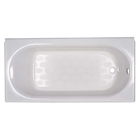 American Standard 2390202ICH.020 Recess Bath, 60 in L, 30 in W, White, Americast(R), Left