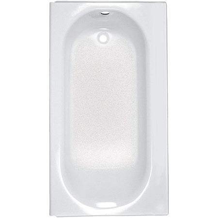 American Standard 2396202.020 Recess Bath, 60 in L, 30 in W, White, Americast(R), Left