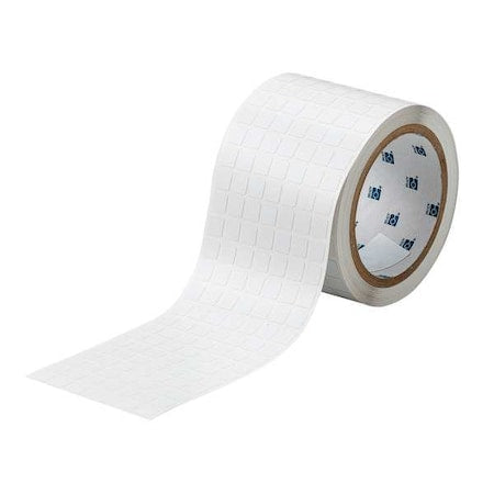 Brady THT-38-719-10 Pre-Cut Label Stock Roll, White, Matte