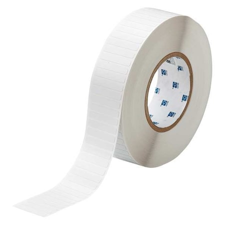Brady THT-45-717-10 Pre-Cut Label Stock Roll, White, Gloss