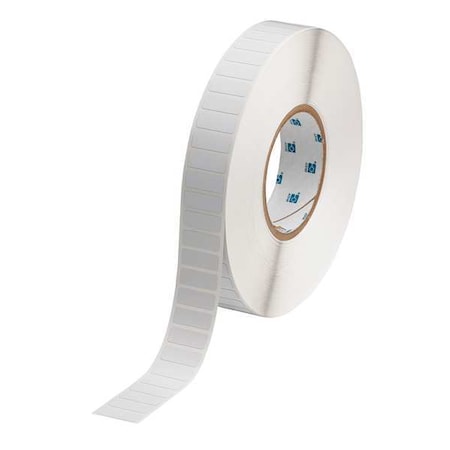 Brady THT-58-719-10 Pre-Cut Label Stock Roll, White, Matte