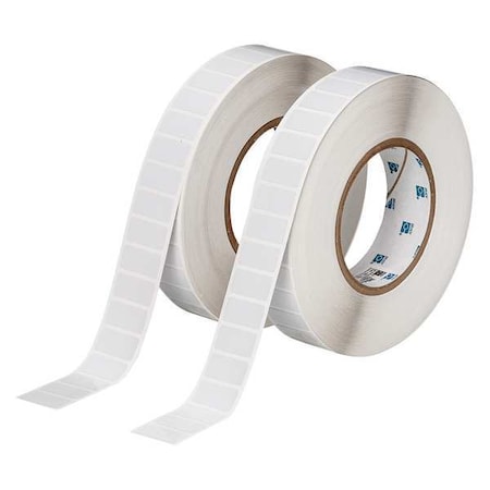 Brady THT-59-717-10 Pre-Cut Label Stock Roll, White, Gloss