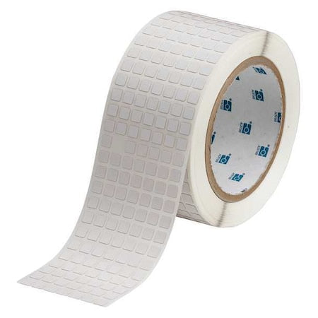 Brady THT-70-719-20 Pre-Cut Label Stock Roll, White, Matte