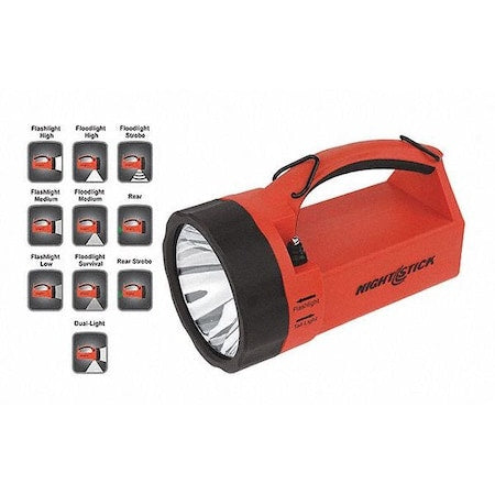 Nightstick XPR-5580R Dual Light Lantern, Rechargeable, Red