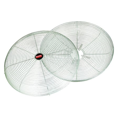 DAYTON 21DP78 Fan Guard Set, Silver, 33 in Dia, Steel