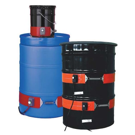 Briskheat GDHCS15 Drum Heater, Heavy Duty, Metal Drums/Pails, 120V AC, 1200W, 55 Gallon
