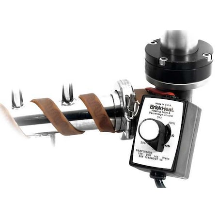 Briskheat BSAT101010 Silicone Rubber Heating Tape, Time Percentage Control, 120V, 720W, 1