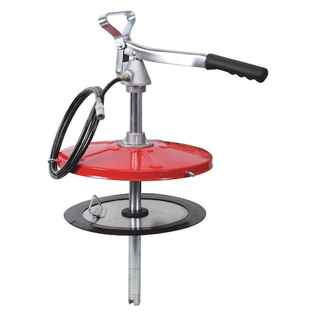 Westward 21EM08 Hand Pump, Lever, Aluminum/Nitrile/Steel/TP