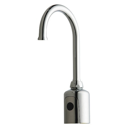 Chicago Faucet 116.427.AB.1T Electronic Sensor Single Hole Mount, 1 Hole Bathroom Faucet, Chrome plated
