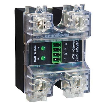 Crydom CC4825W3V Dual Solid State Relay, 2 Phase, Screw Clamp, Panel, SCR