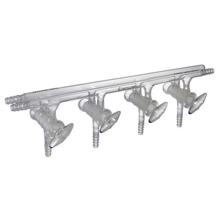 Chemglass CG-4441-02 Vacuum Manifold, Inert Gas 4-Ports