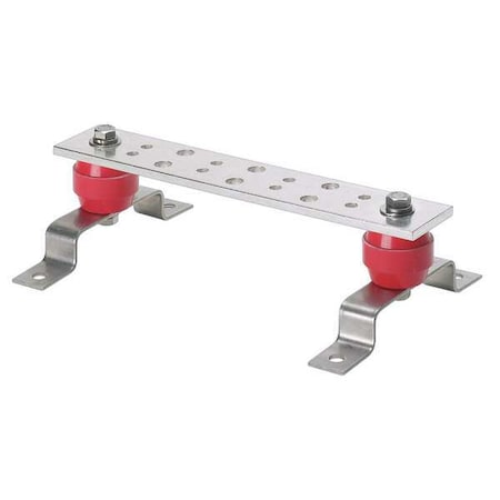Panduit GB2B0306TPI-1 Busbar, Copper, Grounding Bar L 12 in