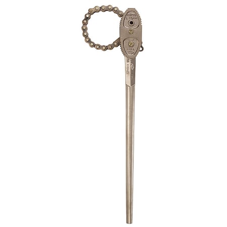 Ampco Safety Tools W-61 Chain Wrench, Pipe Cap. 1/4 to 2-1/2 in.