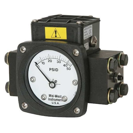 Midwest Instrument 140-SA-00-O(AA)-30P Pressure Gauge, 0 to 30 psi