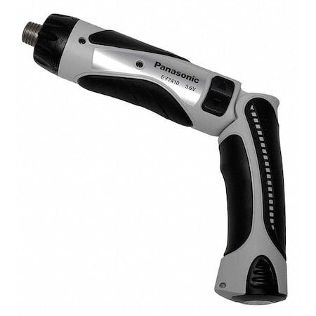 Panasonic EY7410LA2S Cordless Screwdriver Kit, 27 in-lb to 39 in-lb, 600 RPM, (1) Bare Tool, (2) Batteries, (1) Charger