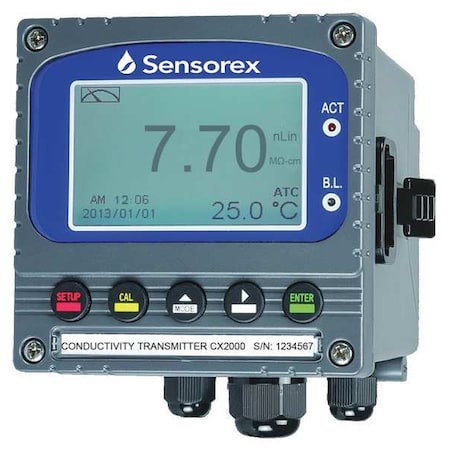 Sensorex CX2000 Conductivity Transmitter, 0 to 130 Deg