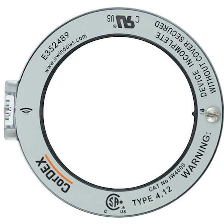 Cordex IW4000 Round Infrared Window, 4 In., 100 mm Dia.