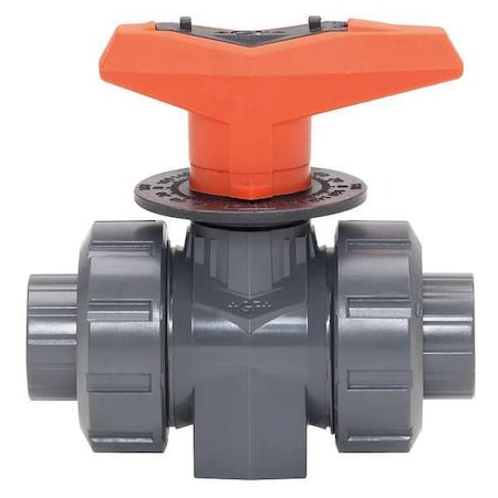 GF Piping Systems 161523522 Metering Ball Valve, 1/2 In, PVC