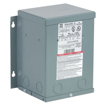 Square D 1S82F Buck Boost Transformer, 1 kVA, NEMA 3R, 24/48V AC, 240/480V AC