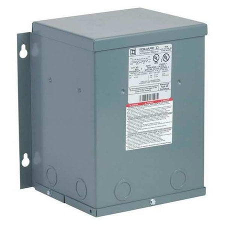Square D 2S51F General Purpose Transformer, 2 kVA, NEMA 3R, 120/240V AC, 600V AC