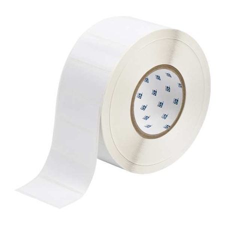 Brady THT-7-423-3 Thermal Transfer Label, White, Labels/Roll: 3000