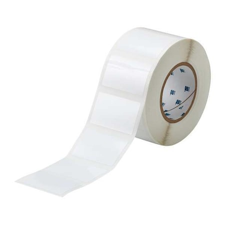 Brady THT-24-423-1 Thermal Transfer Label, White, Labels/Roll: 1000