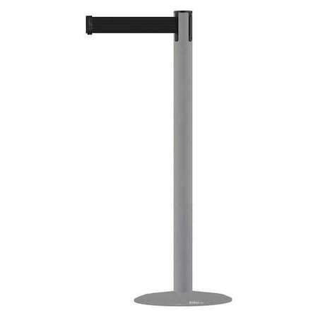 Tensabarrier MARINEPOST-36-MAX-NO-B9X-C Barrier Post with Belt, Gray, 13 ft Length, 38 in Post Height, No Legend, Gray