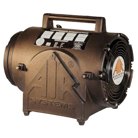 AIR Systems Intl CVF-8X220 Conf. Sp Fan, Axial, Plastic, Black, 8 In