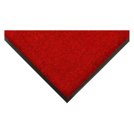 Condor 24N308 Entrance Runner, Nylon, 3/8 in Thick, Red/Black, 3 ft W x 10 ft L