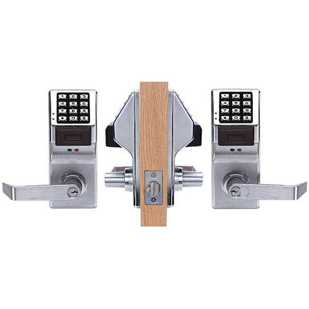 Trilogy PDL5300 US26D Electronic Lock, Brushed Chrome, 12 Button