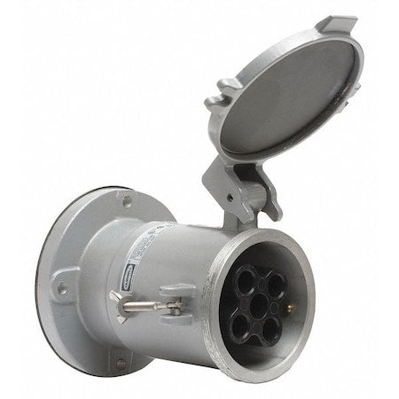 Hubbell Wiring Device-Kellems HBL4200RS2W Watertight Pin & Sleeve Plug, 200 A, 250/600V AC, Three Phase, 3 Pole, Style 2