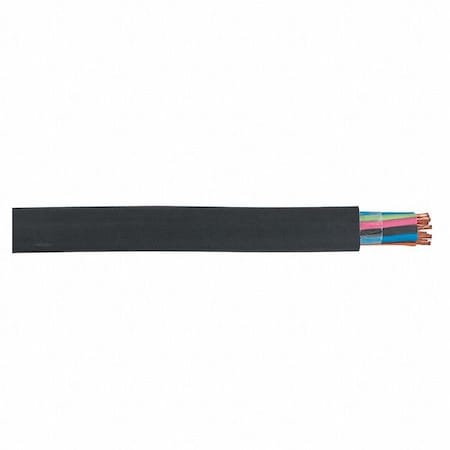 Carol 09606.35.01 PortableCord, SOOW, 6Cond, 16AWG, Black