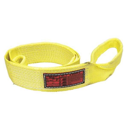 Stren-Flex EEF-4-903-12 Synthetic Web Sling, Type 3, 12 ft L, 3 in W, Nylon, Yellow